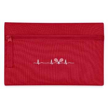 EKG HERZSCHLAG TENNIS weiß - Federtasche - Rot - Vorne