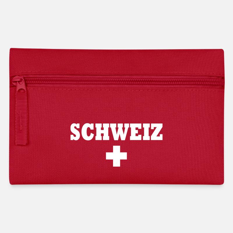 Schweiz - Federtasche - Rot