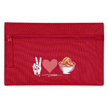 Funny saying for foodies - Pencil Case - red - Front