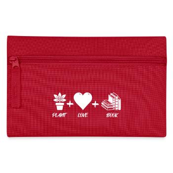 Plant Love Books - Federtasche - Rot - Vorne