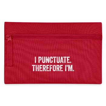 Grammar nerds love punctuation marks - Pencil Case - red - Front