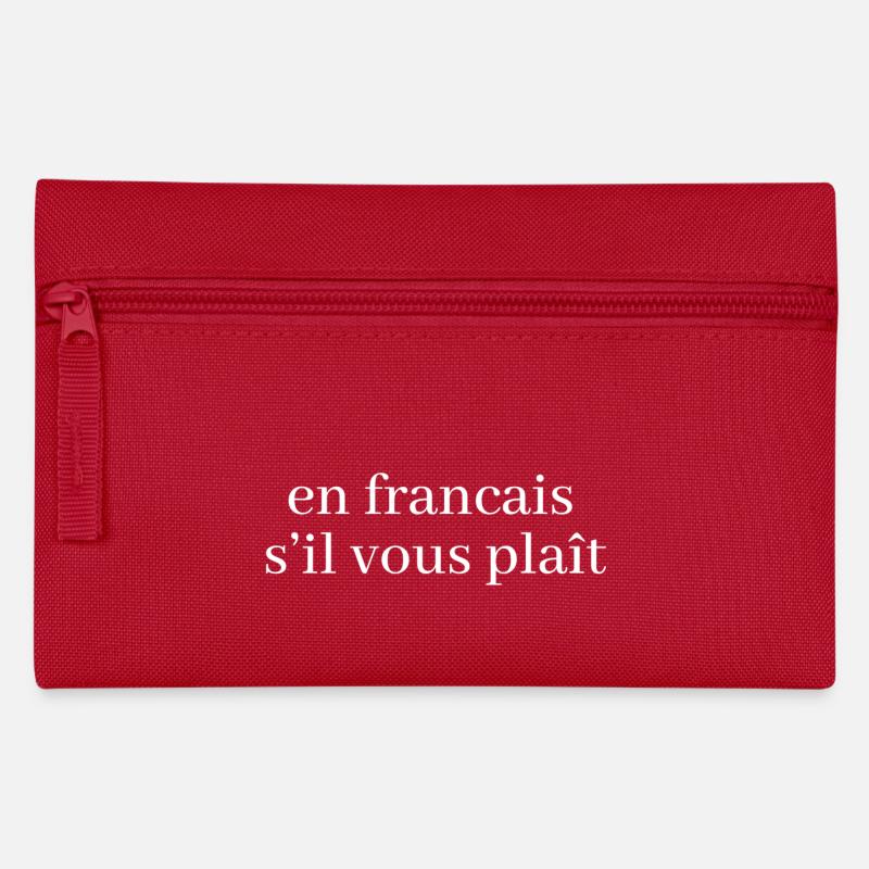 En français s'il vous plaît - Federtasche - Rot