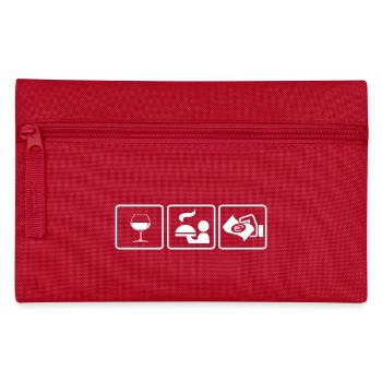 Kellner oder Kellnerin? Die Geschenkidee - Federtasche - Rot - Vorne