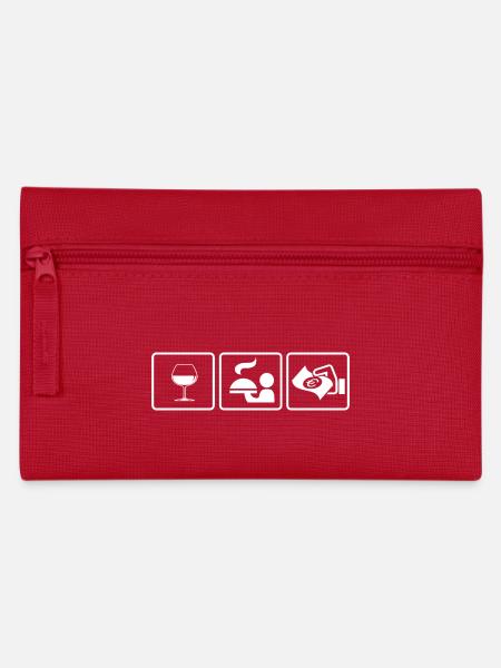 Kellner oder Kellnerin? Die Geschenkidee - Federtasche - Rot