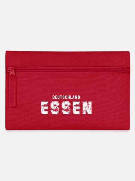 Deutschland Essen - Urbanes Textdesign - Federtasche - Rot