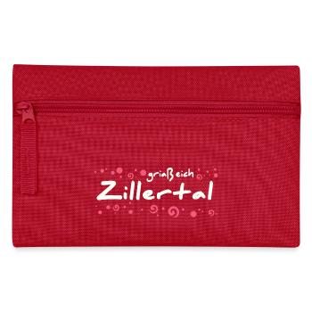 Zillertal Ortschaft - Federtasche - Rot - Vorne