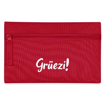 Grüezi - Schweiz - Switzerland - Swiss - Suisse - Pencil Case - red - Front