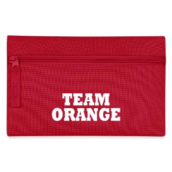 Team orange - Pencil Case - red - Front