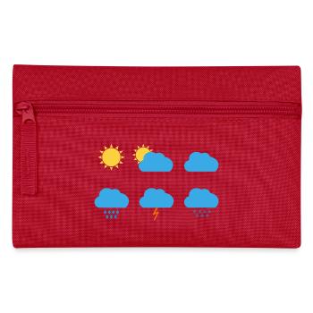 Weather Symbols - Pencil Case - red - Front