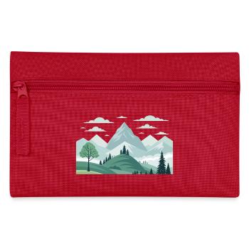 Mountains - Pencil Case - red - Front