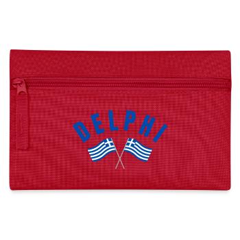 Delphi Twin Greek Flags  - Pencil Case - red - Front