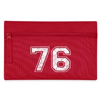 76 in white in the used look - Pencil Case - red - Front