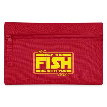 May the Fish be with YOU! (gelb/gelb) - Federtasche - Rot - Vorne