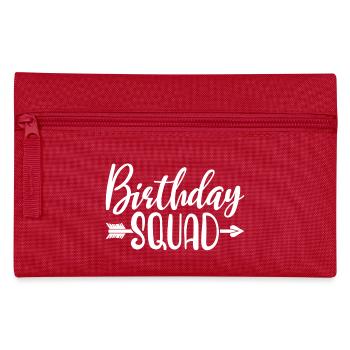 Birthday Squad Matching Group Birthday Party Gift - Pencil Case - red - Front