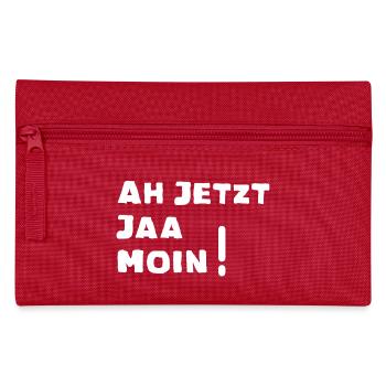 Ah jetzt jaa Moin - Federtasche - Rot - Vorne