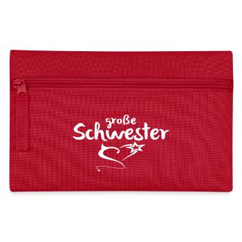 große Schwester - Federtasche - Rot - Vorne