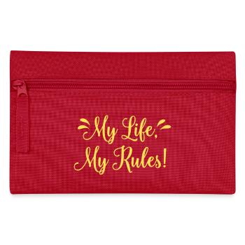 My Life my rules - Trousse - rouge - Devant