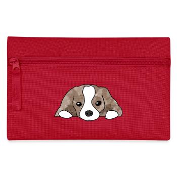 Hund - Federtasche - Rot - Vorne