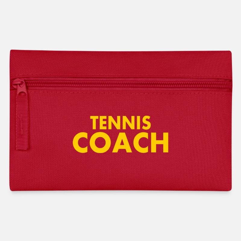Tennis coach - Federtasche - Rot