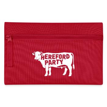 Hereford Party: Cow Lover Style - Pencil Case - red - Front