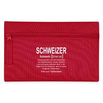 Schweiz - Schweizer definition - Federtasche - Rot - Vorne