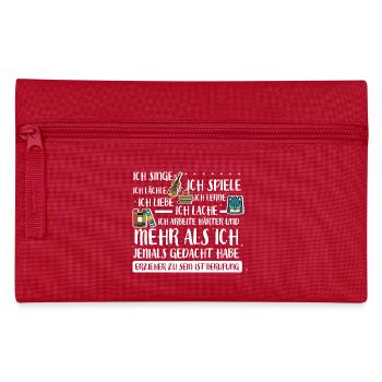 Erzieher ist ein Berufung - Federtasche - Rot - Vorne