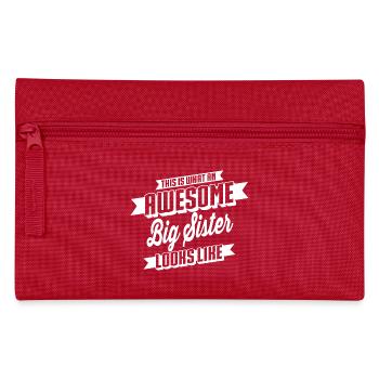 Awesome Big Sister - Federtasche - Rot - Vorne