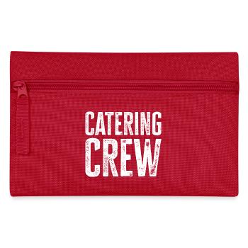 Stolzes Mitglied der Catering Crew - Federtasche - Rot - Vorne