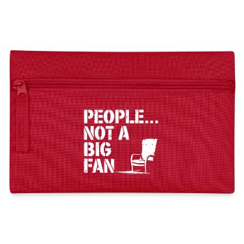 Not a fan of humans - Pencil Case - red - Front