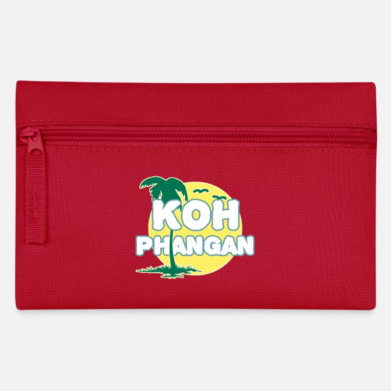 Full Moon Palm Tree K8h Phangan - Pencil Case - red