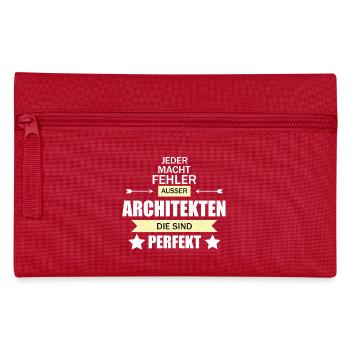 Architekt - Federtasche - Rot - Vorne