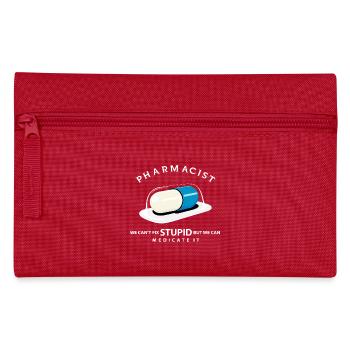 We can not cure stupid things, but keep quiet - Pencil Case - red - Front