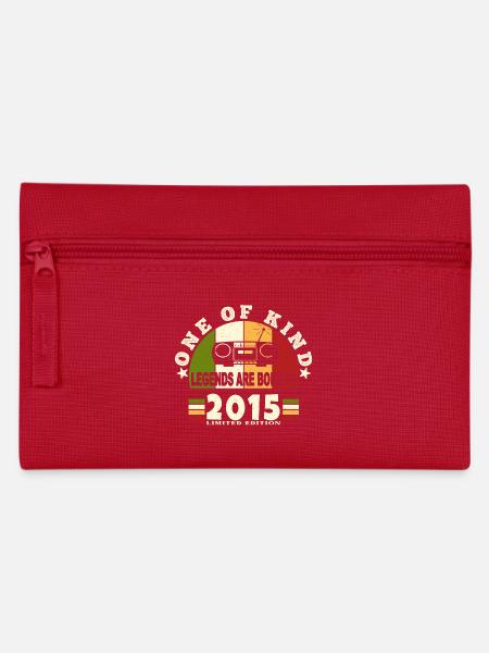 2015 Geburt der Legende 2015 geboren im Jahr 2015 Jubiläen - Federtasche - Rot
