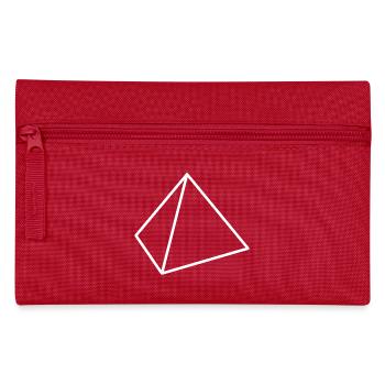 tétraèdre blanc - Trousse - rouge - Devant
