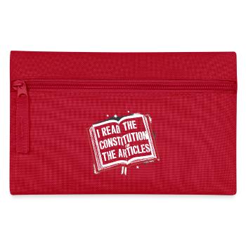 Constitution and Humor – For the Real Thirsty for Knowledge - Pencil Case - red - Front