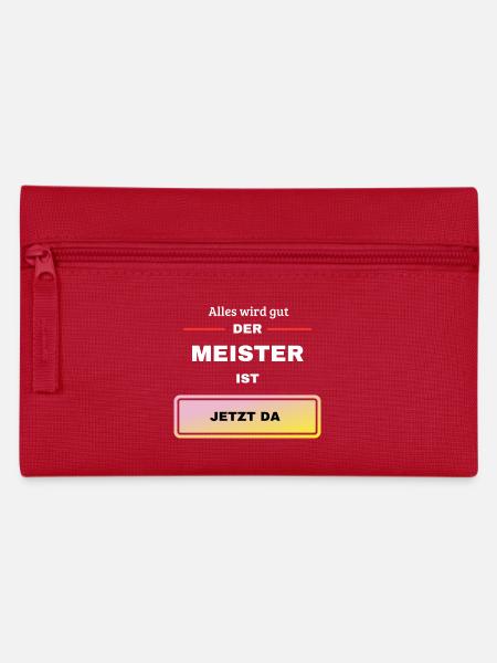 Der Meister ist da - Federtasche - Rot