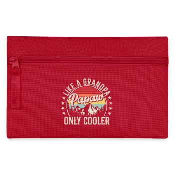 Like A Grandpa Papaw Only Cooler Retro Fathers Day - Pencil Case - red - Front