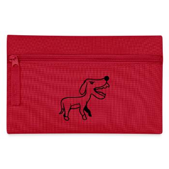 Chien, Furieux, Mordant, Dangereux, Agressif, Attaque - Trousse - rouge - Devant