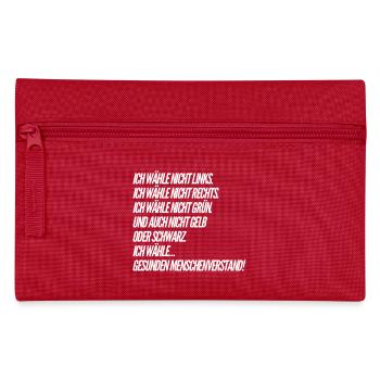 Funny Saying - ELECTIONS - Pencil Case - red - Front