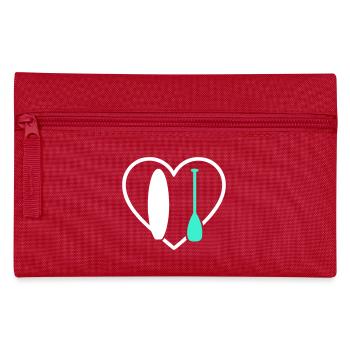 Paddel SUP Herz Board Wave Wassersport - Federtasche - Rot - Vorne