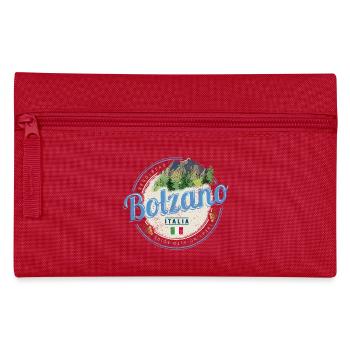 Bozen Trentino Südtirol Italien Vintage Souvenir - Federtasche - Rot - Vorne