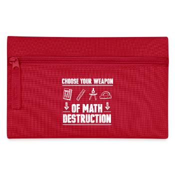 Lustig Mathe Lehrer Ingenieur Geschenk Geburtstag - Federtasche - Rot - Vorne