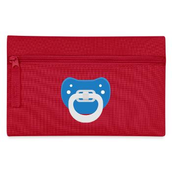 Blauer Schnuller - Federtasche - Rot - Vorne