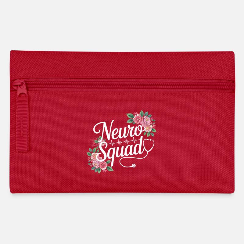 Neuro Squad Florale Medics - Federtasche - Rot