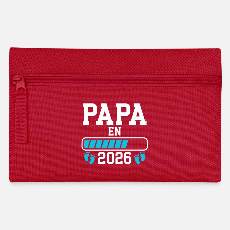 Futur papa 2026 annonce naissance - Trousse - rouge
