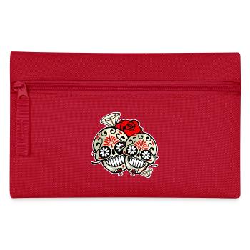 DIAMOND SKULL - Trousse - rouge - Devant