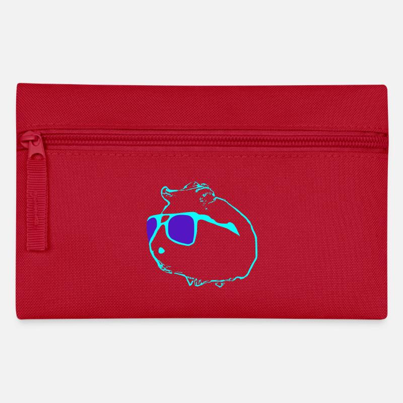 Un cochon d’Inde cool - Trousse - rouge