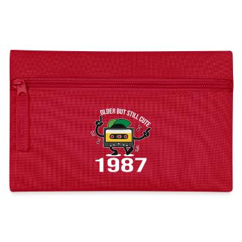 1987 anniversaire 1987 né en 1987 anniversaire - Trousse - rouge - Devant