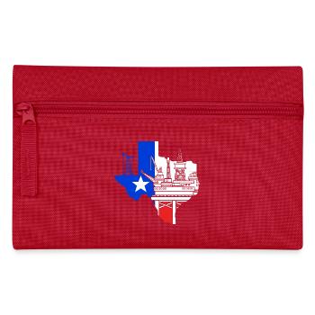 Oil Rig Oil Field - Pencil Case - red - Front