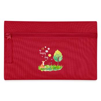 Oh happy day - Fuchs glücklich Tier - Federtasche - Rot - Vorne